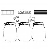 Unity Stamps: Jars of Love X3